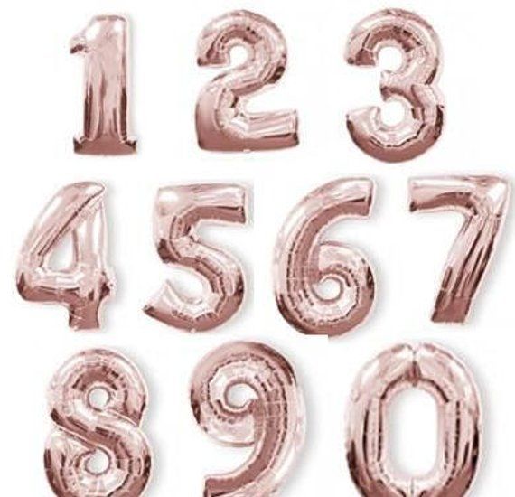 16 Inch Number Balloons _ Choose Your Color - Choose Your Number _ Birthday Decorations
