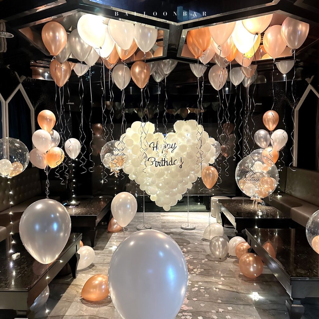 水雲端生日佈置 儀式感生日佈置