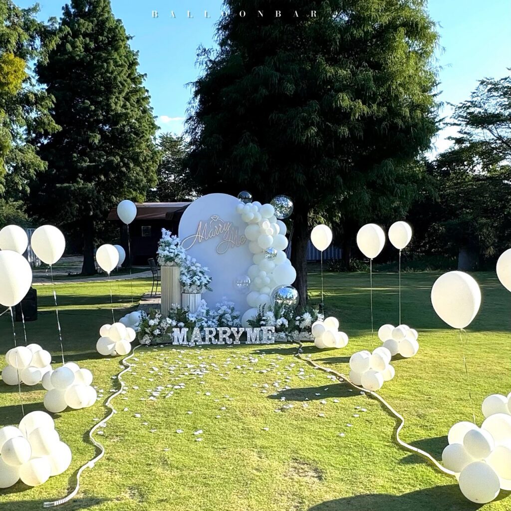 布魯諾咖啡戶外求婚佈置-台中求婚推薦佈置